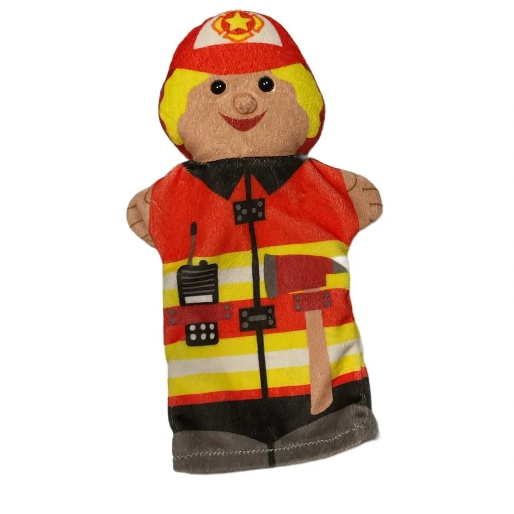 Melissa & Doug Firefighter Puppet with Red and Yellow